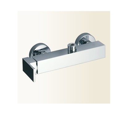 VICKY miscelatore monocomando doccia esterno finitura nickel spazzolato