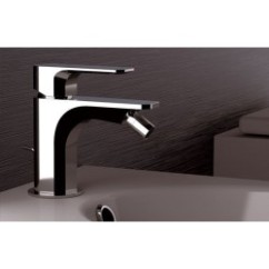 TIARA monocomando bidet con scarico finitura cromo