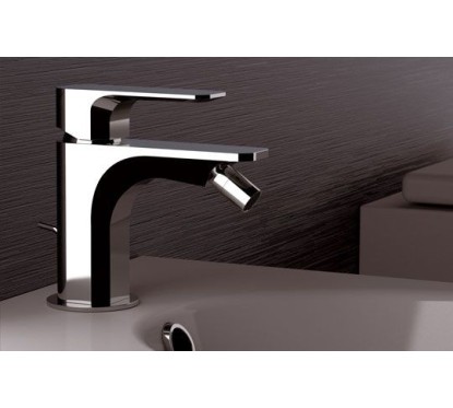 TIARA monocomando bidet con scarico finitura cromo