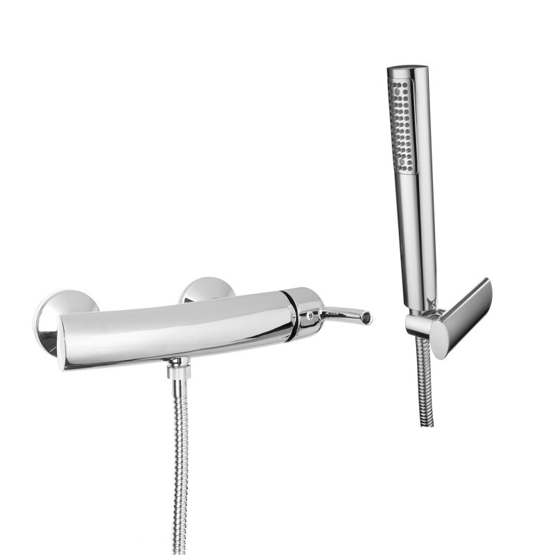 GO Monocomando doccia esterno con kit doccia finitura cromo