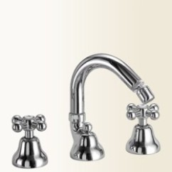 NOA batteria bidet 3 fori con canna finitura cromo