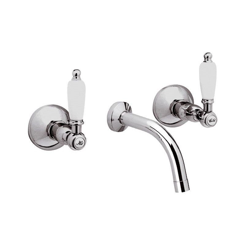 RETRO' Batteria lavabo/lavello da incasso finitura cromo