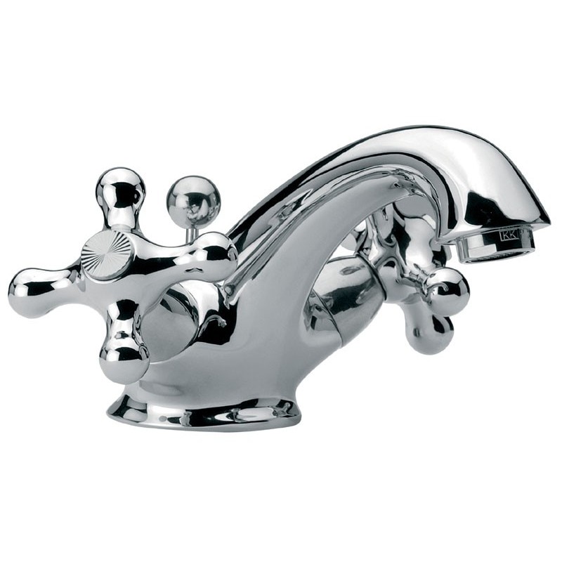 REVIVAL monoforo lavabo con scarico finitura cromo