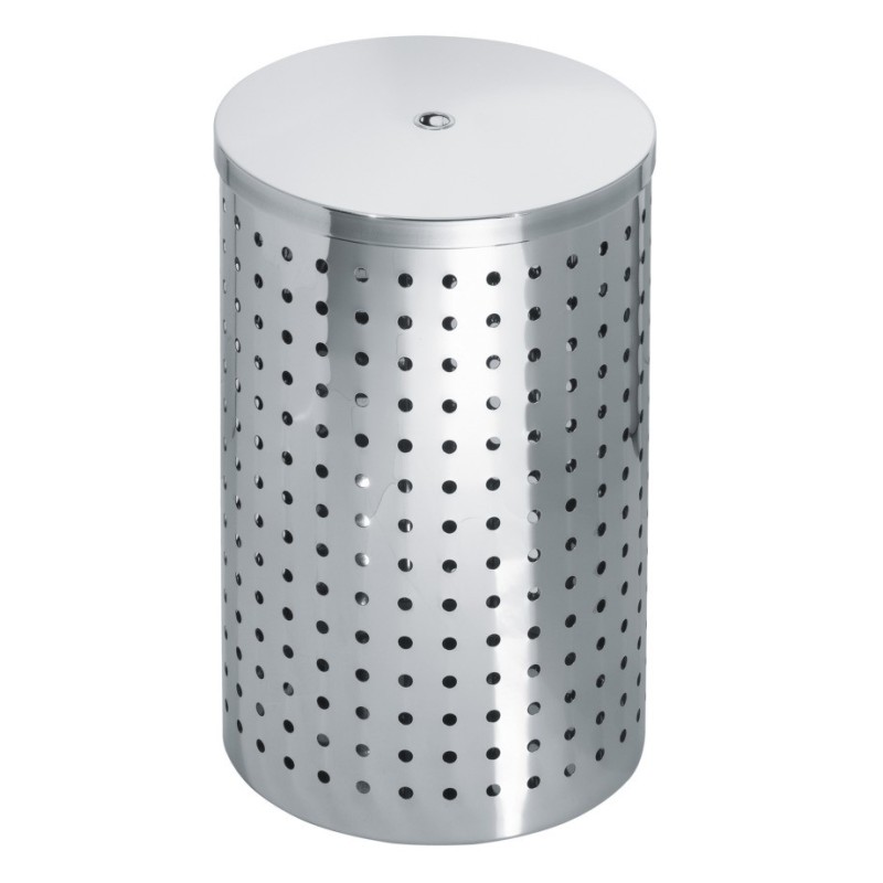 FANTASIA cesto portabiancheria in acciaio inox diam.35 h.58