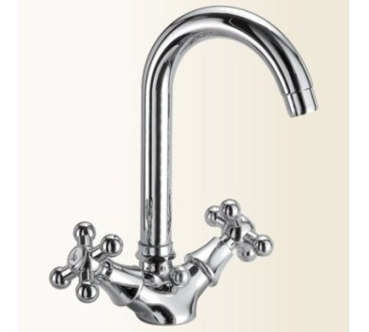 NOA monoforo per lavabo finitura cromo-oro