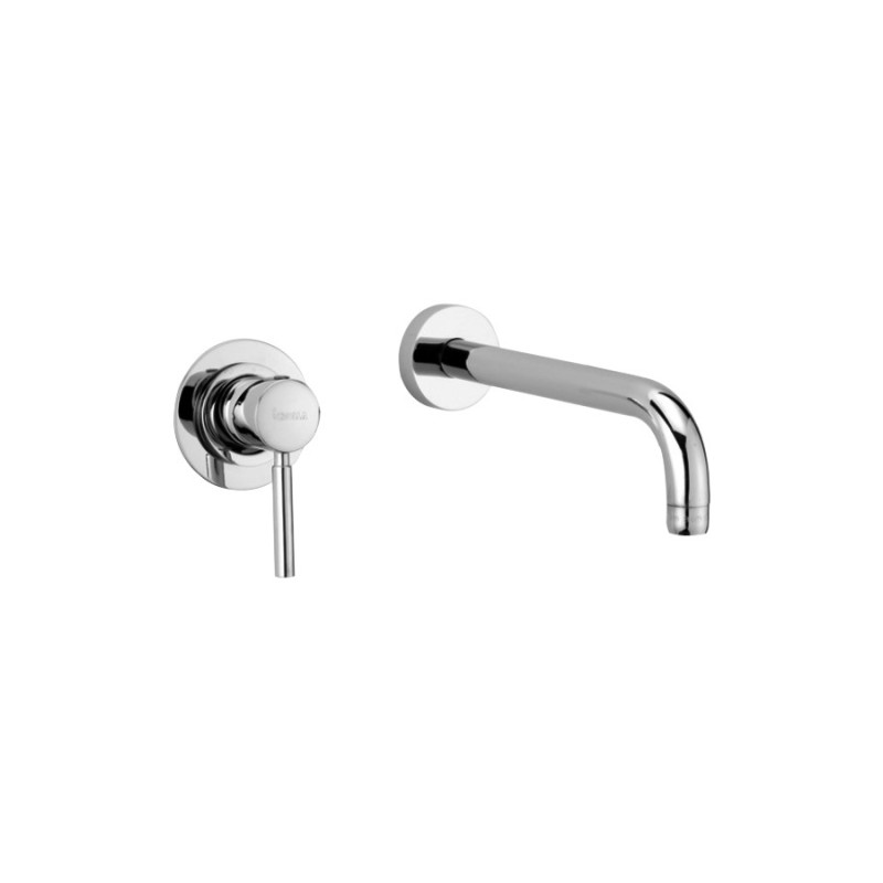 JACKIE gruppo lavabo a parete bocca cm 25 finitura cromo