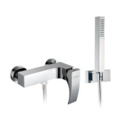 LASER Monocomando doccia esterno con kit doccia finitura cromo