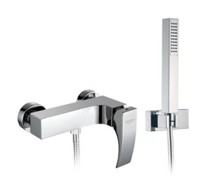 LASER Monocomando doccia esterno con kit doccia finitura cromo