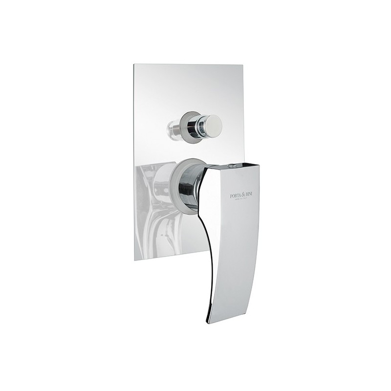 LASER Monocomando doccia incasso con deviatore finitura cromo