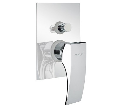 LASER Monocomando doccia incasso con deviatore finitura cromo