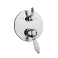 NEW OLD Monocomando doccia incasso con deviatore tre uscite finitura nichel antico