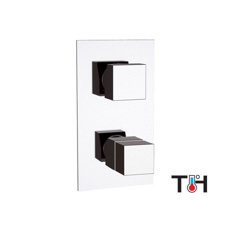 SKYLINE THERMO miscelatore termostatico doccia incasso con deviatore a 3 uscite finitura cromo