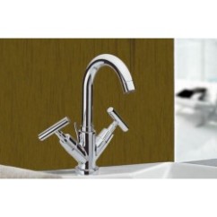 TILLY Monoforo lavabo con scarico finitura cromo