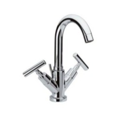 TILLY Monoforo lavabo con scarico finitura cromo
