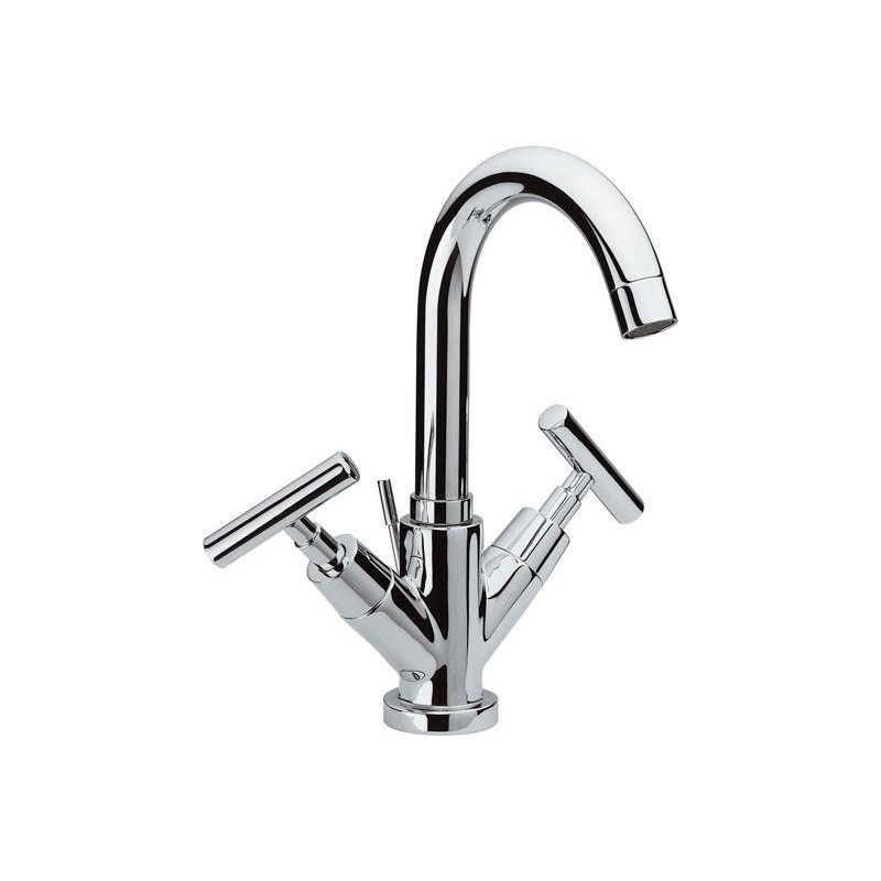 TILLY Monoforo lavabo con scarico finitura cromo