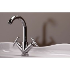 TILLY Monoforo lavabo con scarico finitura cromo