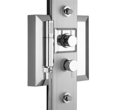 PRISMA pannello doccia monocomando 140 finitura satinato