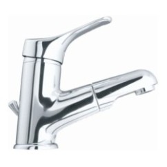 TREND monocomando lavabo con scarico e doccia estraibile finitura cromo