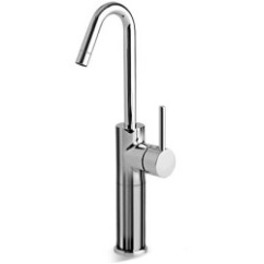 HEOS Miscelatore per lavabo con prolunga 130 mm con canna alta girevole finitura cromo