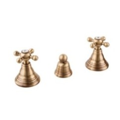 OLD FASHION Combinazione bidet con scarico finitura cromo oro