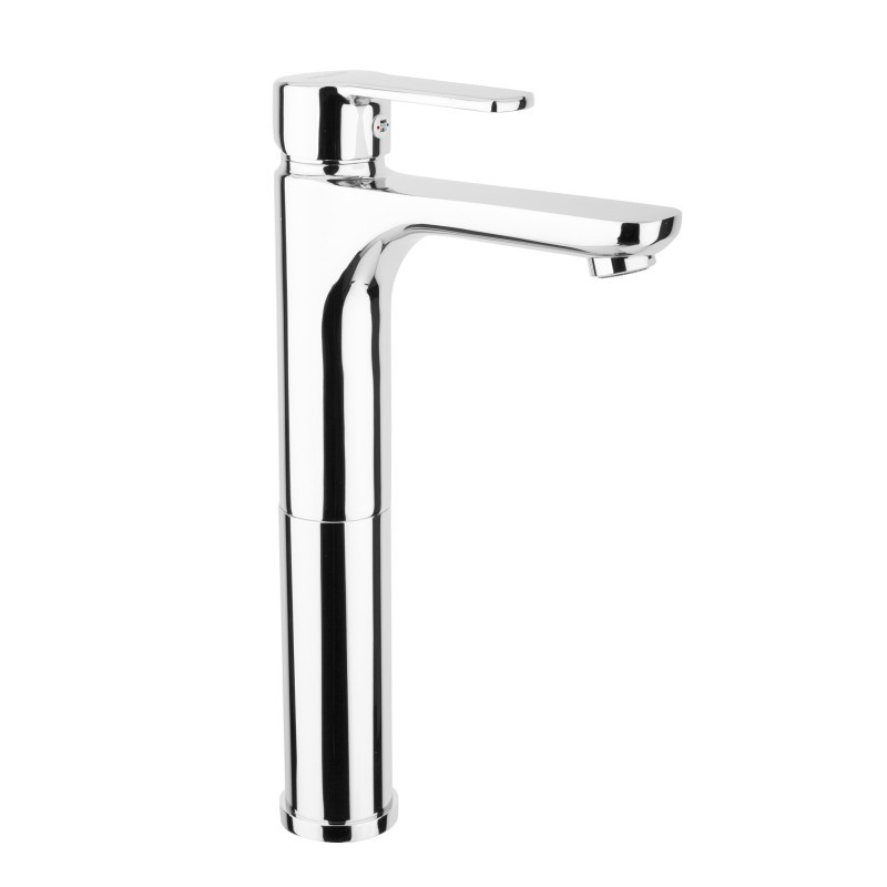 YUMA Monocomando lavabo alto con piletta click-clack finitura oro
