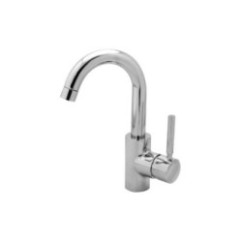 JACKIE miscelatore monocomando per lavabo bocca girevole finitura cromo