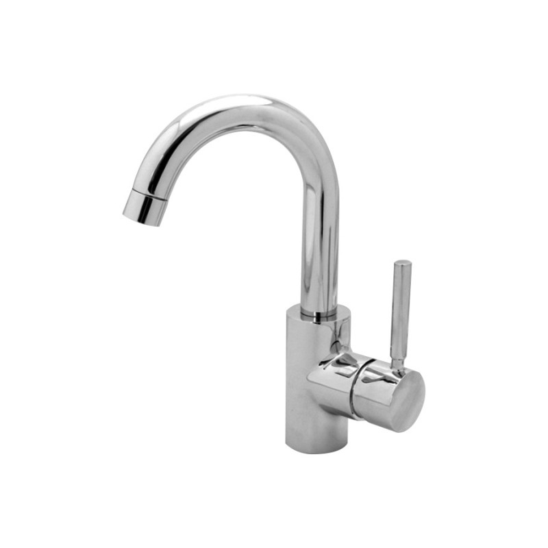 JACKIE miscelatore monocomando per lavabo bocca girevole finitura cromo