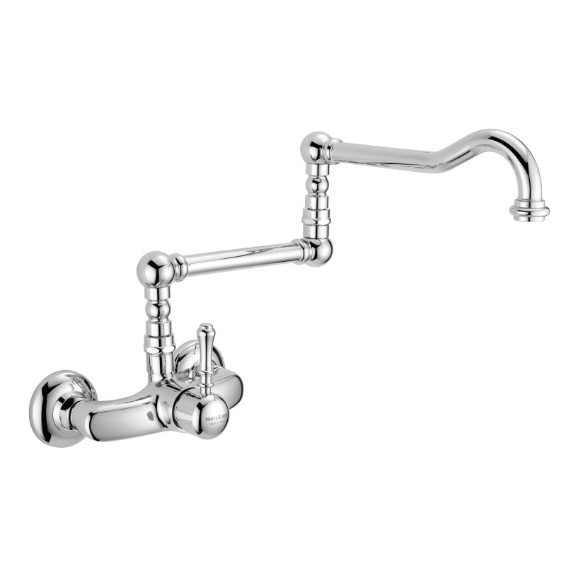 DALI' Monocomando lavello a muro snodato finitura cromo