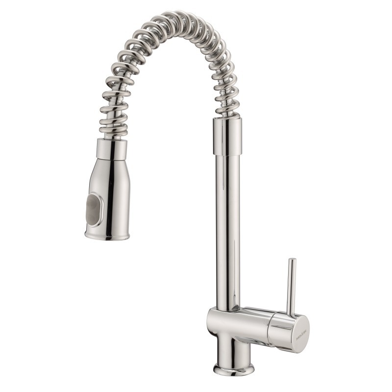 KITCHEN PROGRAM Monocomando lavello con molla e doccia estraibile finitura cromo