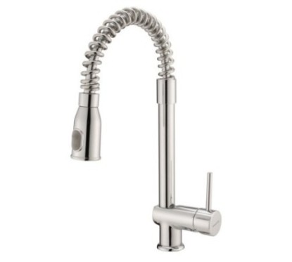 KITCHEN PROGRAM Monocomando lavello con molla e doccia estraibile finitura cromo