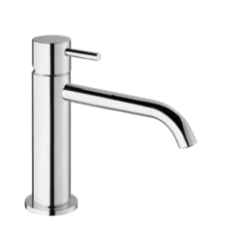 TONDì Monocomando lavabo con bocca lunga senza scarico finitura cromo