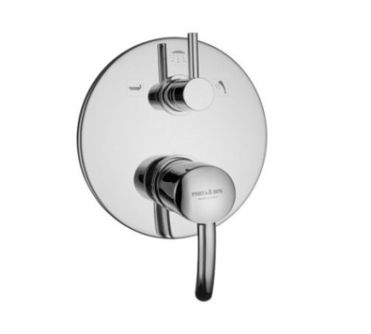 GO Monocomando doccia incasso con deviatore tre uscite finitura cromo