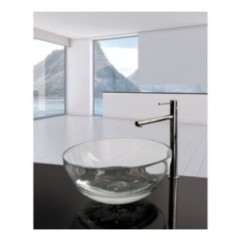 DOMUS miscelatore monocomando per lavabo alto finitura vintage black