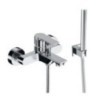 Ambition miscelatore vasca esterno con doccetta 1 funzione flex 150 colore nero opaco