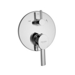 RIVER Monocomando doccia incasso con deviatore tre uscite finitura cromo