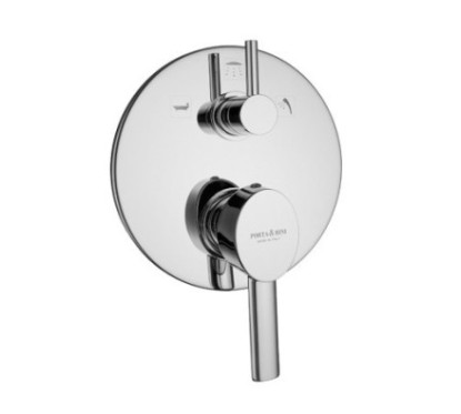 RIVER Monocomando doccia incasso con deviatore tre uscite finitura cromo