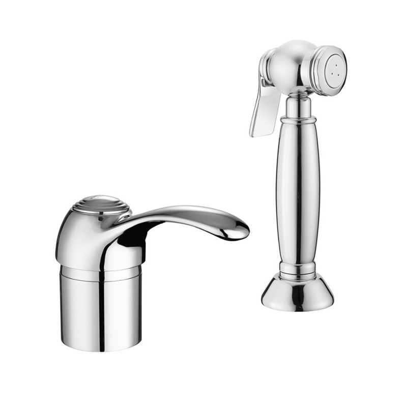 ROYAL Monocomando lavello con doccetta da piano estraibile finitura cromo oro