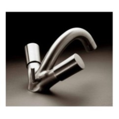 ONO rubinetto inox monoblocco lavabo