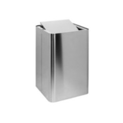 FANTASIA cesto portabiancheria in acciaio inox con coperchio