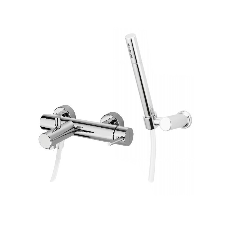 DOMUS gruppo vasca con doccia duplex finitura cromo