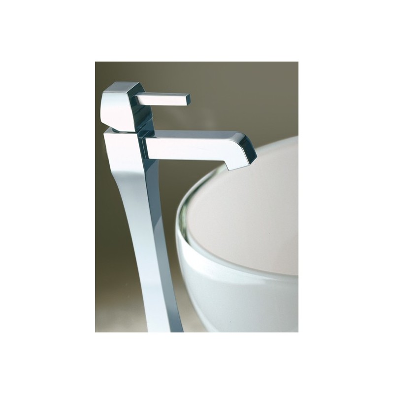 CHARLOTTE miscelatore monocomando lavabo alto senza scarico finitura cromo