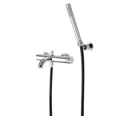 TONDì Monocomando vasca con doccia duplex in ABS e flessibile Silitech finitura cromo