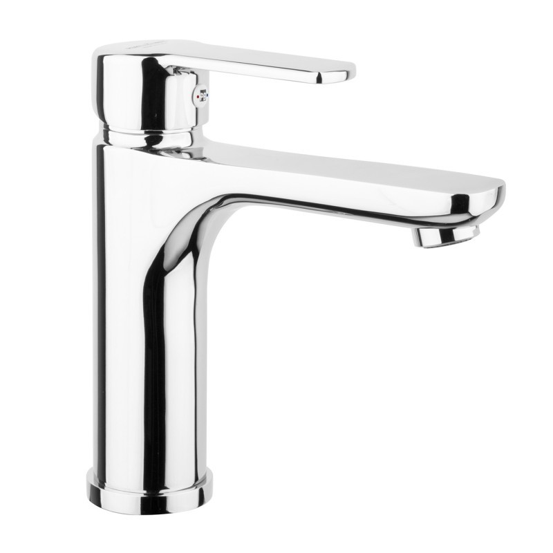 YUMA Monocomando lavabo medio con scarico automatico finitura oro