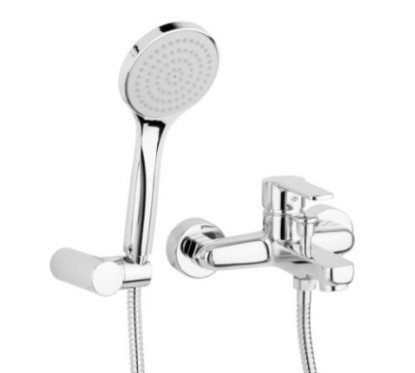 YUMA Monocomando vasca esterno con kit doccia finitura oro