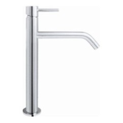 MICRON monocomando lavabo prolungato con scarico a pressione finitura cromo