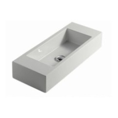 PLUS DESIGN lavabo da appoggio con bacino da 51 cm