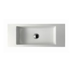 PLUS DESIGN lavabo da appoggio con bacino da 51 cm