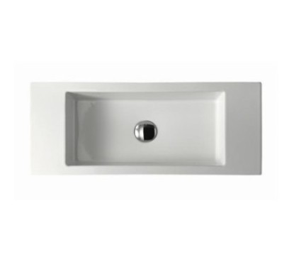 PLUS DESIGN lavabo sospeso con bacino da 51 cm