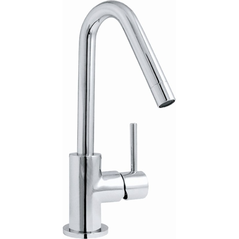 MICRON monocomando lavabo leva laterale con scarico a pressione finitura cromo