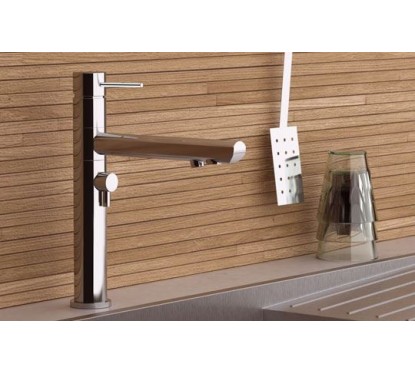 ACQUA DEPURATA miscelatore lavello a 3 vie finitura cromo